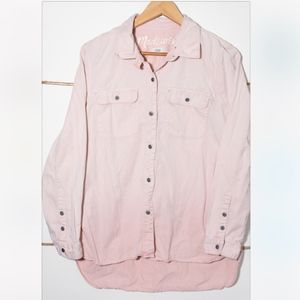 MADEWELL Ombre Pink Tomboy Button-up Work Shirt